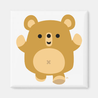 Cute Cartoon Affectionate Bear magnet