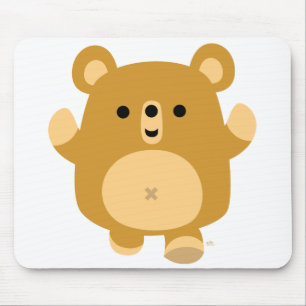 Cute Cartoon Affectionate Bear mousepad