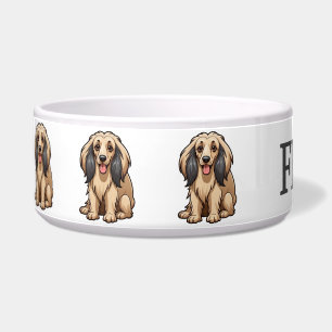Cute Cartoon Afghan Puppy Personalise