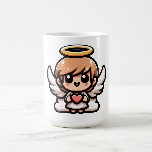 Cute Cartoon Angel Coffee Mug (Center)