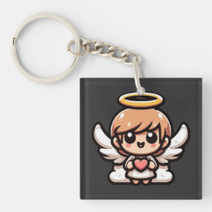 Cute Cartoon Angel Key Ring