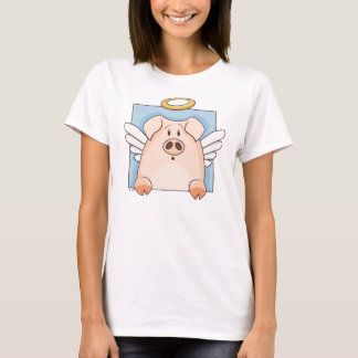 Cute Cartoon Angel Pig T-Shirt