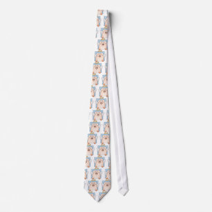 Cute Cartoon Angel Pig Tie