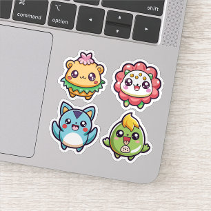 Cute Cartoon Animal Sticker Set