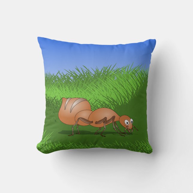Cute Cartoon Ant Cushion (Front)