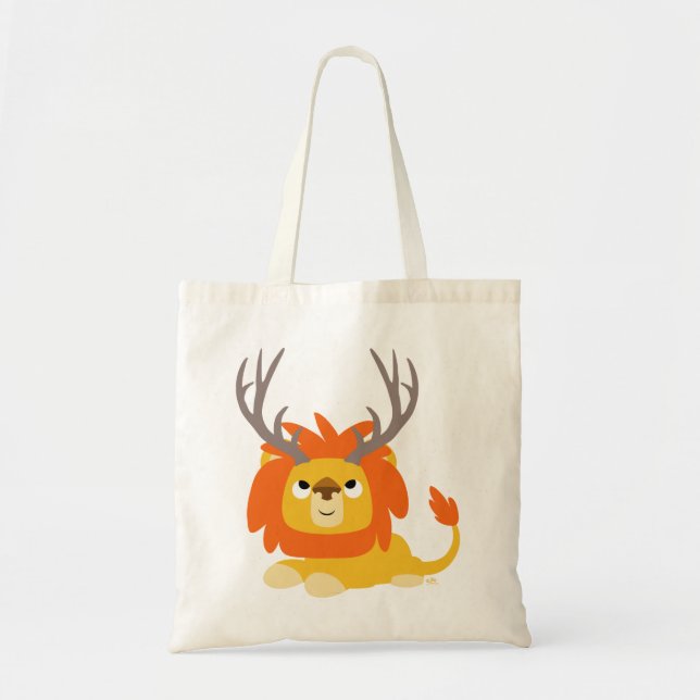 Cute Cartoon Antlered Lion Bag (Front)