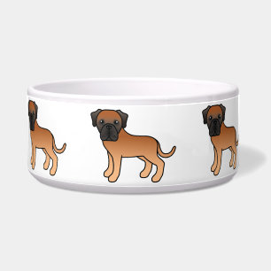 Cute Cartoon Apricot Old English Mastiff Dogs