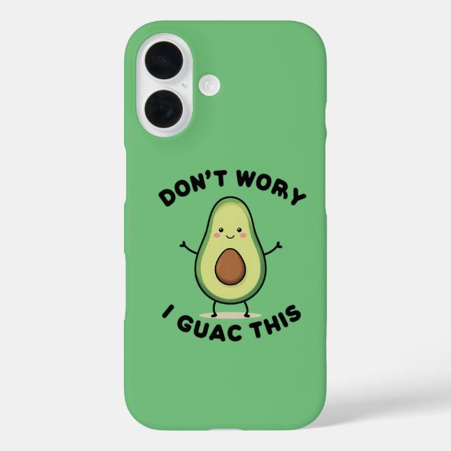 Cute Cartoon Avocado Case-Mate iPhone Case (Back)