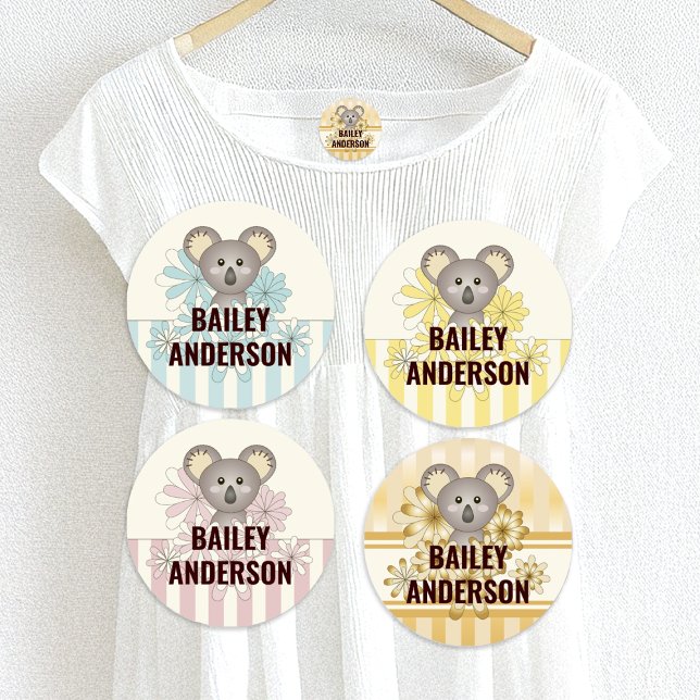 Cute Cartoon Baby Koala Kids Name Clothing (Creator Uploaded)