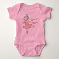 Cute Cartoon Ballet Dancer Girl's