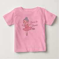 Cute Cartoon Ballet Dancer Girl's