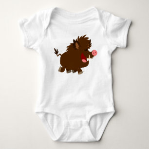 Cute Cartoon Beaming Wild Boar Baby Creeper