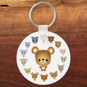 Cute Cartoon Bear Babies Keychain