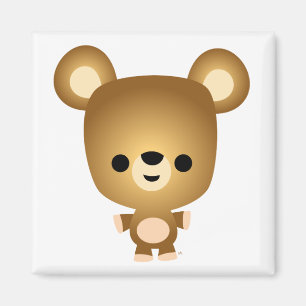 Cute Cartoon Bear Cub Magnet