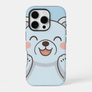 Cute Cartoon Bear Phone Case – Joyful Smiling Bear