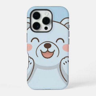 Cute Cartoon Bear Phone Case – Joyful Smiling Bear