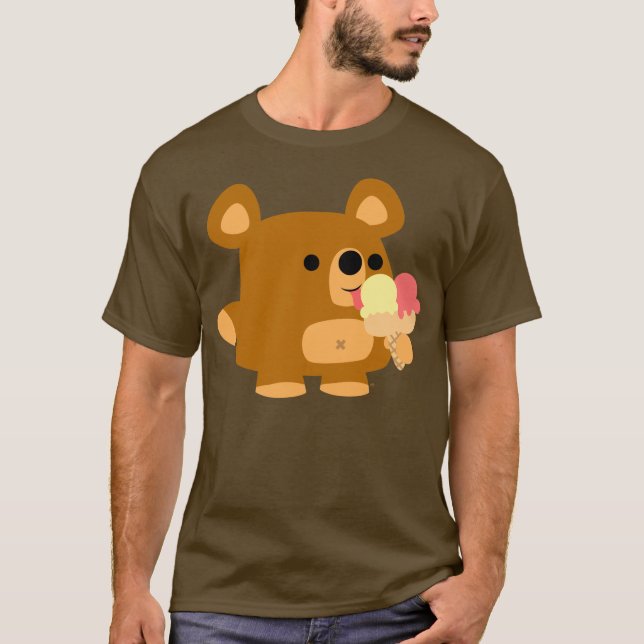 Cute Cartoon Bear with Balls :) Apparel T-Shirt (Front)