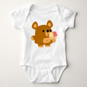 Cute Cartoon Bear with Balls :) Baby apparel Baby Bodysuit