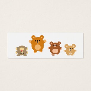 Cute cartoon Bears 3 Bookmark (profile card)