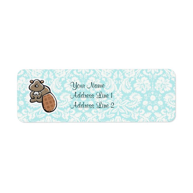 Cute Cartoon Beaver (Front)