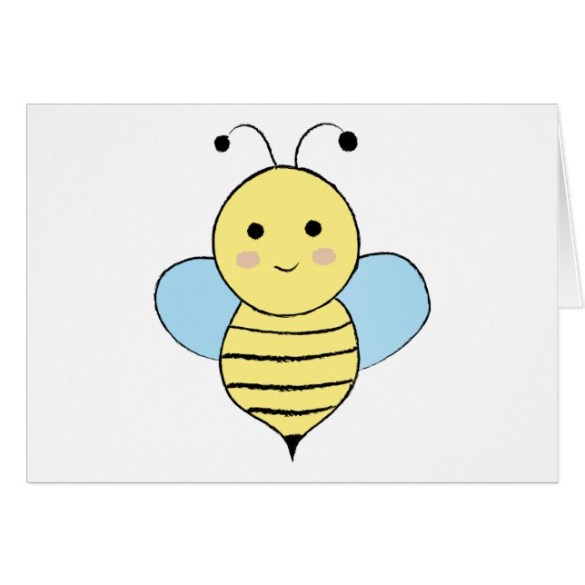 Cute Cartoon Bee (Front Horizontal)