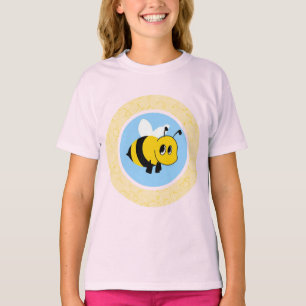 Cute Cartoon Bee Character With Large Eyes T-Shirt