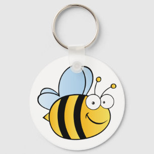 Cute Cartoon Bee Key Ring