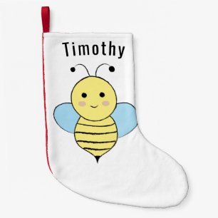 Cute Cartoon Bee Small Christmas Stocking