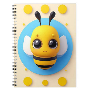 Cute Cartoon Bee with Big Eyes Notebook