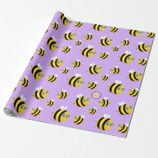 Cute Cartoon Bee Wrapping Paper