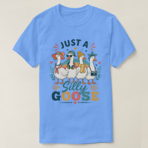 Cute Cartoon Bird Friends Fun Graphic Design T-Shirt