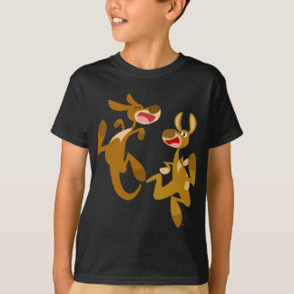 Cute Cartoon Bouncy Kangaroos Children T-Shirt
