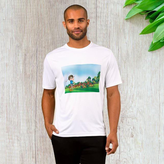 Cute Cartoon Boy Golfing Fun Golf Lover Design  T-Shirt (Creator Uploaded)