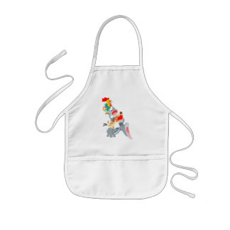 Cute Cartoon Bremen Town Musicians Kids Apron