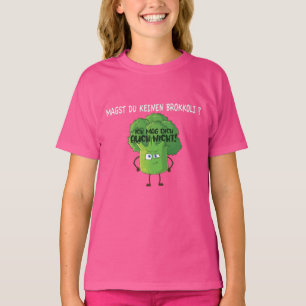 Cute Cartoon Broccoli You Don't Like Broccoli  T-Shirt