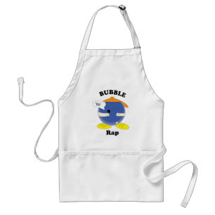 Cute Cartoon Bubble Character Saying "Yo!" Standard Apron