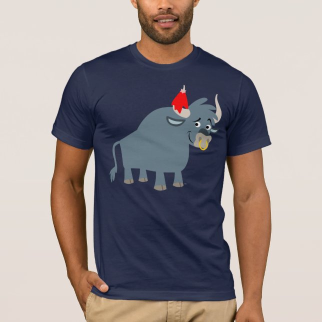 Cute Cartoon Bull T-shirt (Front)