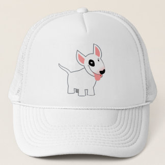 Cute Cartoon Bull Terrier T-Shirt Trucker Hat