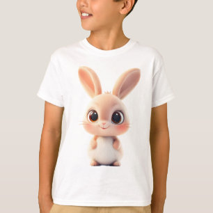 Cute Cartoon Bunny – Big-Eyed Rabbit Design T-Shirt