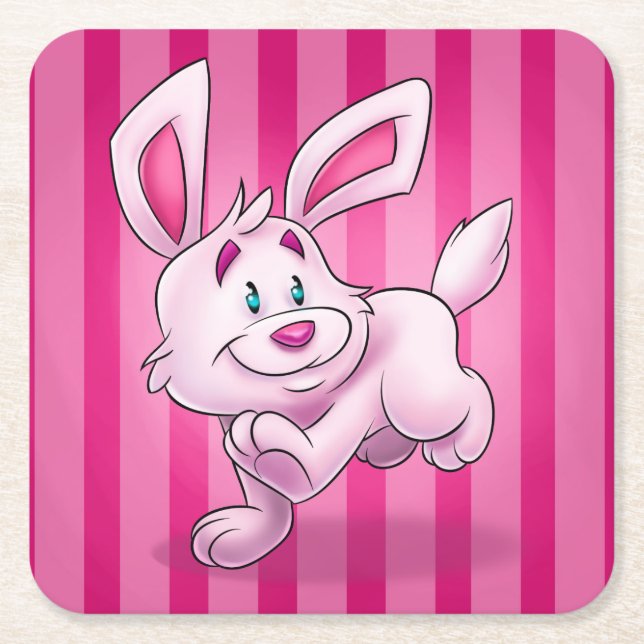 cute cartoon bunny coaster (Front)