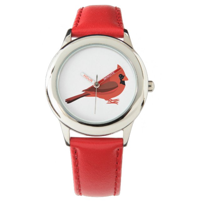 Cute Cartoon Cardinal Watch (Front)