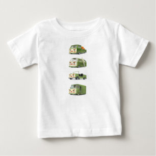 Cute Cartoon Cars Lineup Baby T-Shirt