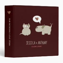 Cute Cartoon Cat and Dog Couple Wedding Planner