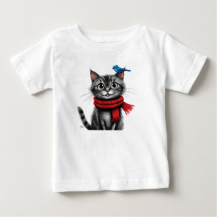 Cute cartoon cat baby T-Shirt