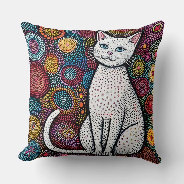 Cute cartoon cat cushion (Front)