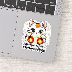 Cute Cartoon Cat - Festive Lunar New Year Decal