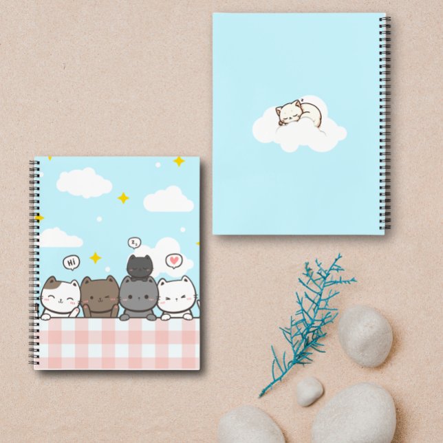 Cute Cartoon Cat Notebook  (Creator Uploaded)