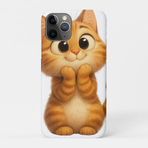 Cute Cartoon Cat,  Orange Tabby Cat Case-Mate iPhone Case