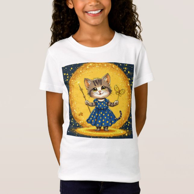 Cute cartoon cat T-Shirt (Front)