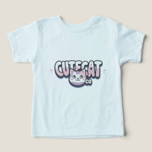 Cute Cartoon Cat T-Shirt